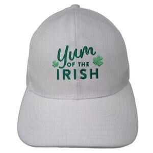 Baileys Trucker Hat White Green Snapback One Size Yum of the Irish Embroidered